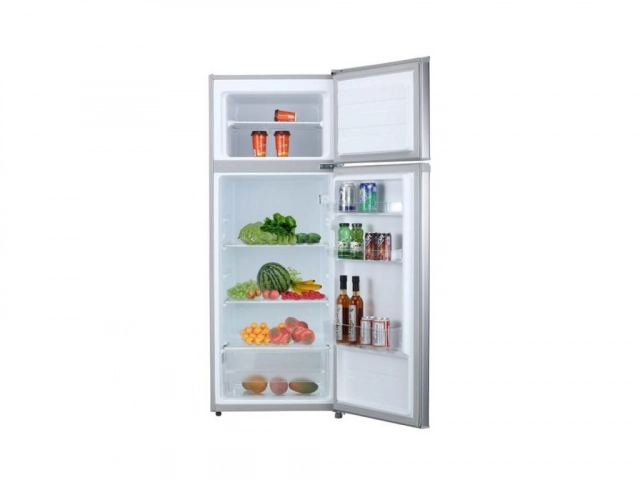 Frižider TESLA RD2100MSE dvoje vrata/rucno otapanje/E/166L+41L/55x55x143cm/siva