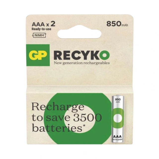 GP punjive baterije AAA 850 mAh GP-85AAAHCE/2BPnd