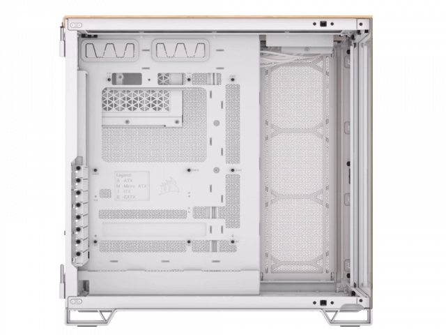 Kucište CORSAIR 6500X Mid-Tower/dve komore/kaljeno staklo/bez napajanja/bela/bambus drvo