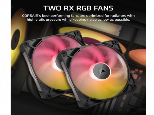 Kuler za CPU CORSAIR iCUE LINK TITAN 280 RX/RGB/AIO/280mm/dual fan/vodeno hladenje/crna