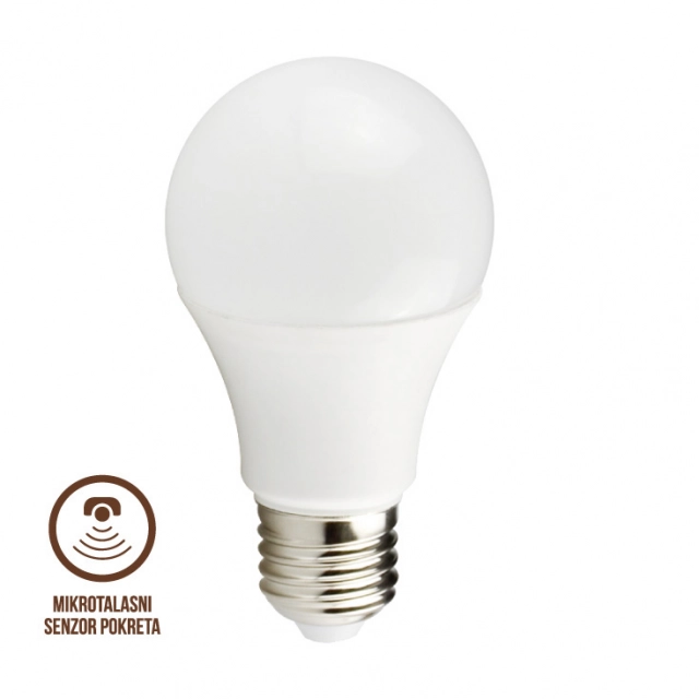 LED sijalica sa mikrotalasnim senzorom pokreta 8W LS-A60MLS-W-E27/8