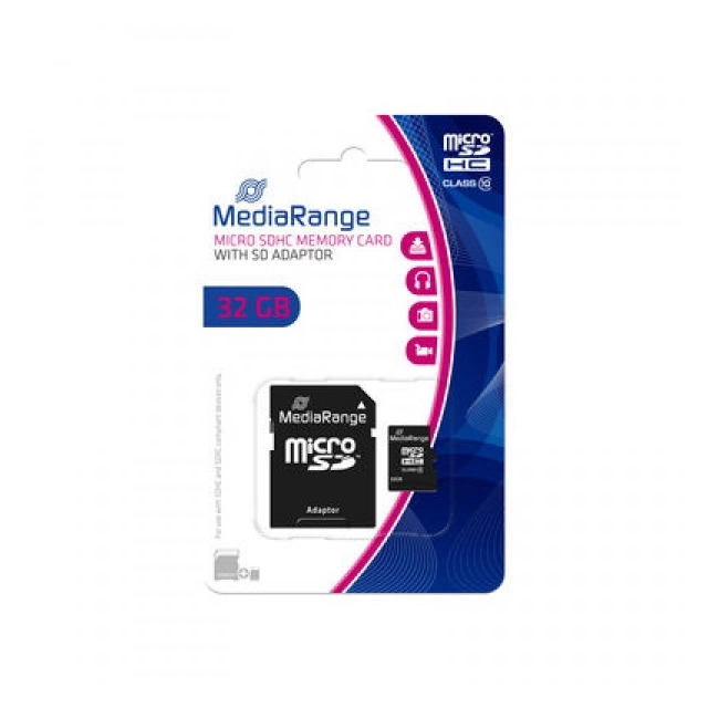 MEDIARANGE 32GB MICRO SDHC+ADPTER/C10