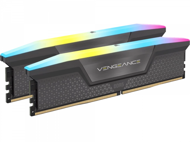 Memorija CORSAIR VENGEANCE 32GB(2x16GB)/DDR5/6400MHz/CL32/1.40V/RGB/EXPO & XMP