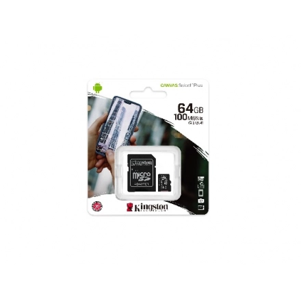 Memorije kartice KINGSTON SDCS2/128GB/microSDXC/128GB/Class10 U1/100MB/s-10MB/s+adapter