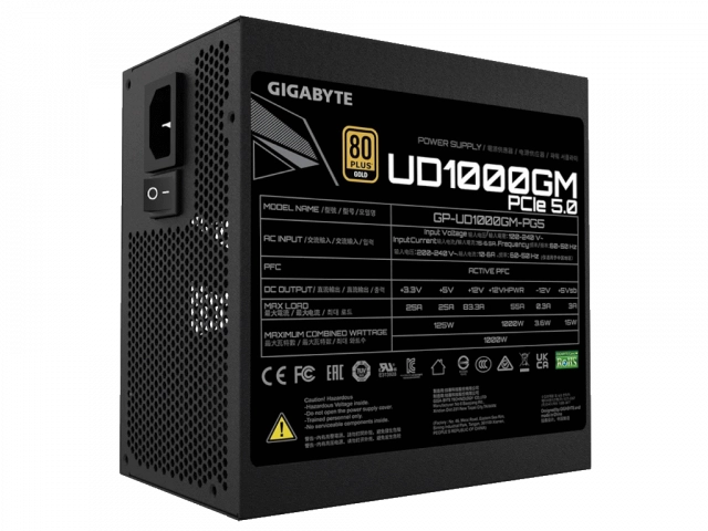 Napajanje GIGABYTE UD1000GM PG5 GEU2 1000W/ATX/80Plus Gold/crna