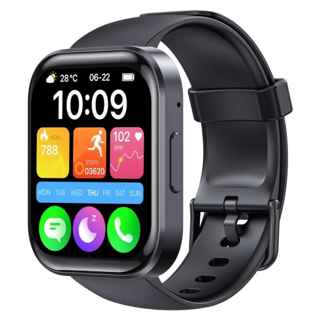 Oukitel BT103 Smart Watch 300mAh/Heart rate/SpO2/Crni
