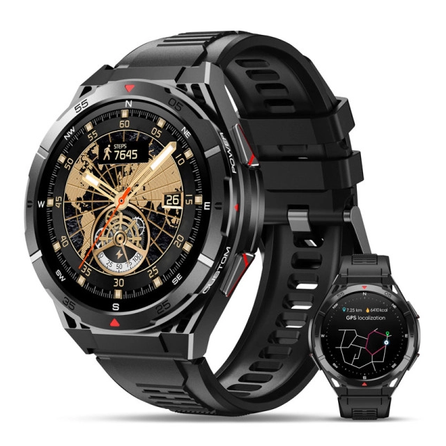 Oukitel BT12 Smart Watch Sport Rugged 480mAh/Heart rate/SpO2/Accelerometer/Black