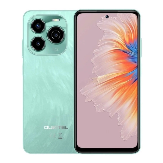 Oukitel C65 green Smart phone4G/Octa-Core/6.7"HD/128GB/4+12GB/50M/8MP/5150mAh/Android 15