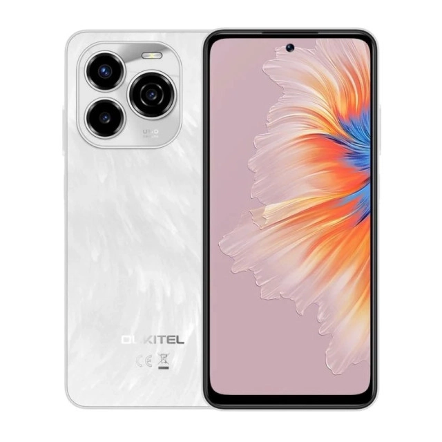 Oukitel C65 white Smart phone4G/Octa-Core/6.7"HD/128GB/4+12GB/50M/8MP/5150mAh/Android 15