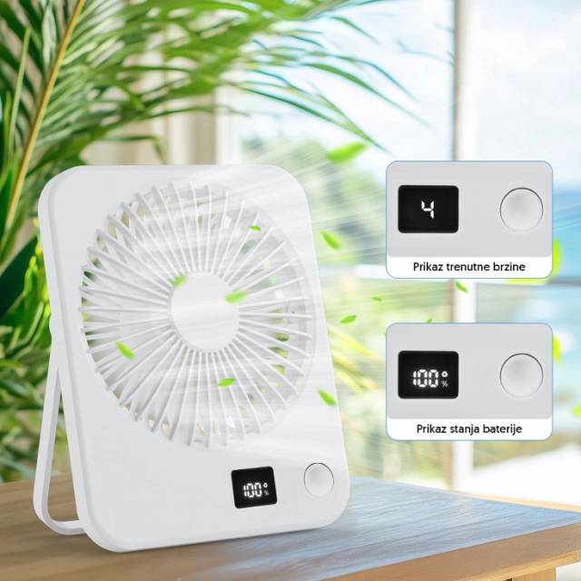 Stoni USB mini ventilator sa displejem 17417-5919WH