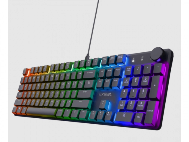 Tastatura TRUST GXT866 TORIX žicna Gaming/ Mehanicka/US/crna