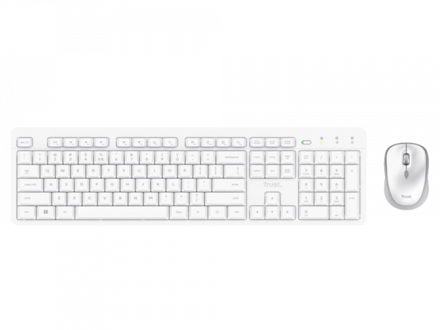 Tastatura+miš TRUST ODY II bežicna /US/bela