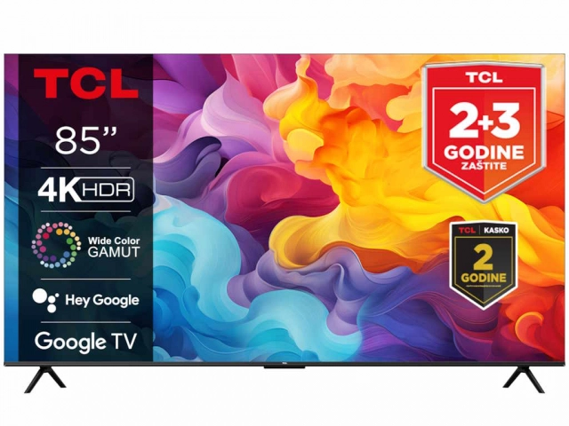 Televizor TCL 85V6B/LED/85"/4K HDR/60Hz/Google TV/crna