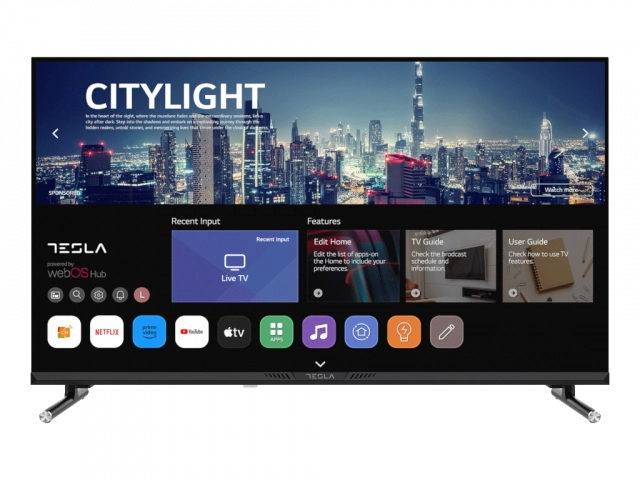 Televizor TESLA 32E645BHW/LED/32"/HD ready/webOS/crna/frameless