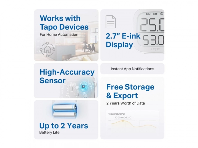 TPLINK T315 Tapo Smart Temperatureand Humidity Monitor