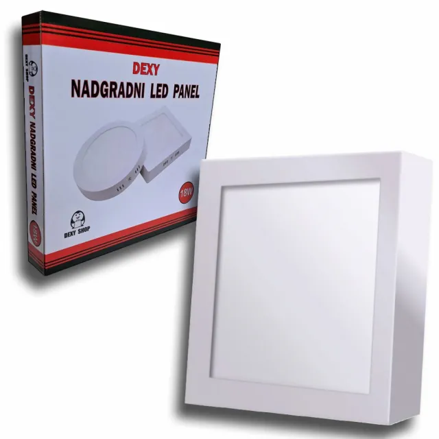 Nadgradni LED Panel kockasti DEXY SHOP 18W 6400K