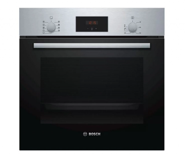 Ugradna rerna BOSCH HBF114ES0/Serija 2/mehanicka/66L/3D vruc vazduh/teleskopske vodice/inox