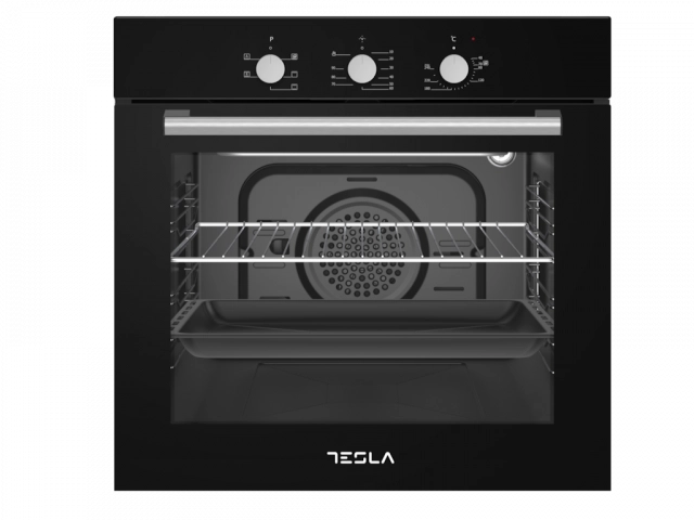 Ugradna rerna TESLA BO600SB ventilatorska/60L/mehanicka/crna