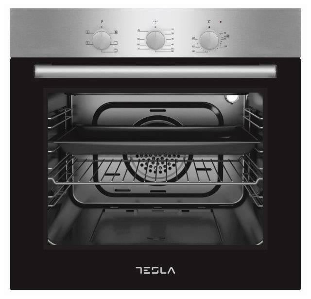 Ugradna rerna TESLA BO600SX ventilatorska/60L/mehanicka/inox
