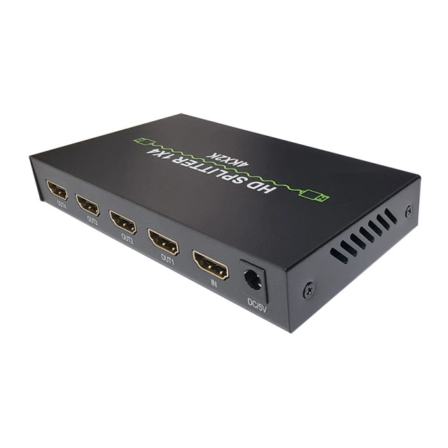 Xwave HDMI spliter 1x In na 4x Out 4Kx2K Activ,1-in 4-out