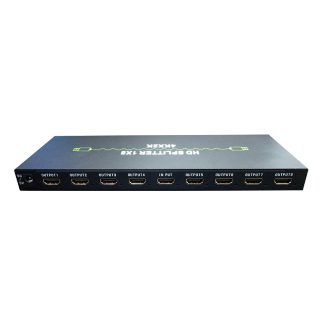 Xwave HDMI spliter 1x In na 8x Out 4Kx2K Active,1-in 8-out
