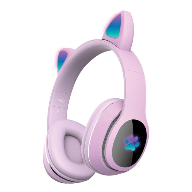 Xwave L400 purple Bluetooth slušalice stereo sa mikrofonom/v5.3/FM/Aux/microSD