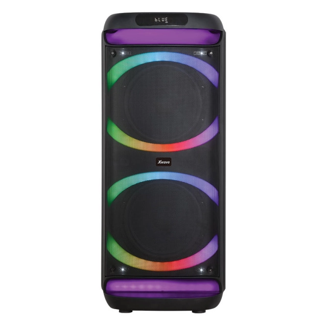 Xwave Party 1022 Bluetooth zvučnik TWS/100W/FM/USB/TF/AUX/2 x 10"/LED RGB color