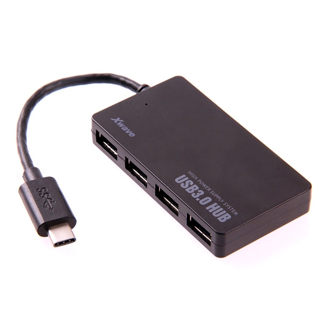 Xwave USB HUB C241 13cm,Tip-C na USB,4-port na USB3+3xUSB2.0